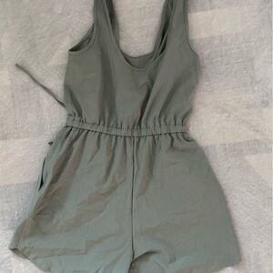 Abercrombie & Fitch Sage Green Tank Romper